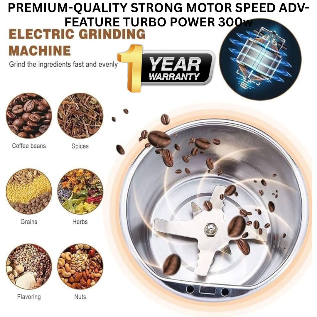 Premium - Quality Electric Grinder 2 in 1 Stainless Steel Electric Grinder & Juicer Blender With Jug