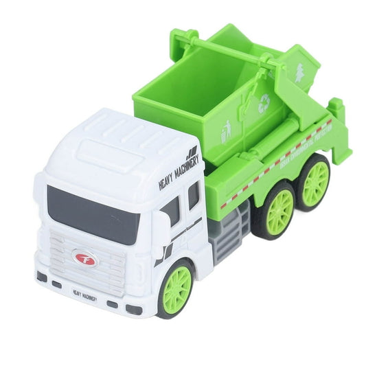 Toy Garbage Truck – Green Recycling Sanitation Vehicle with Real Sliding Action