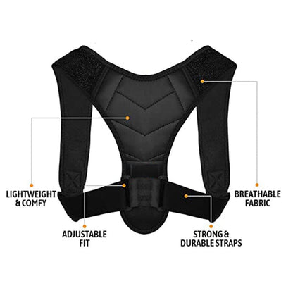Adjustable Posture Corrector Belt – Back & Shoulder Support for Pain Relief & Better Posture
