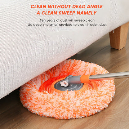 360° Rotating Microfiber Mop – Telescopic Handle for Home, Office & Car Cleaning