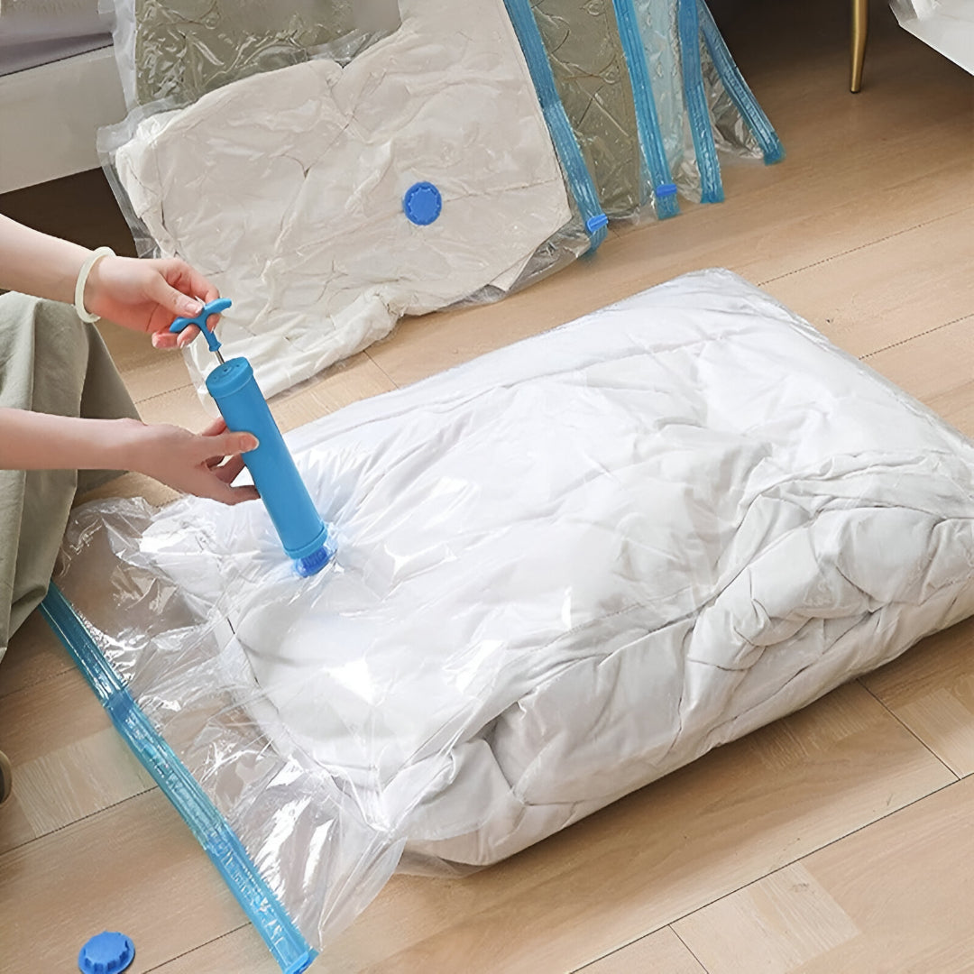 5Pcs Vacuum Seal Storage Bags With Pump