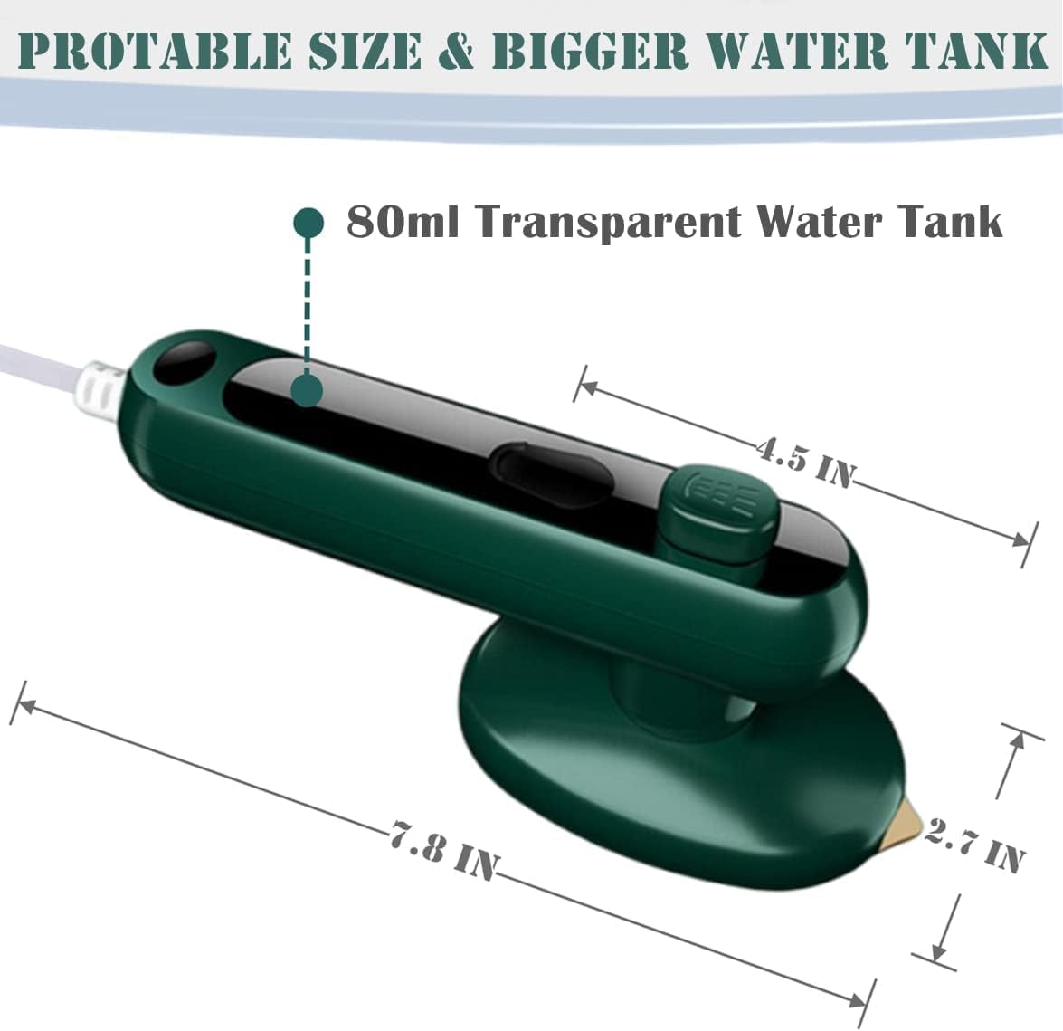 Portable Mini Electric Steam Iron Handheld Garment Steamer for Clothes