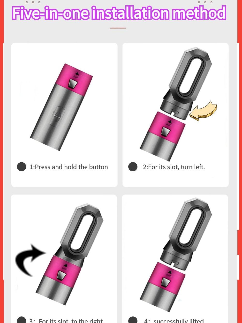 Premium 5-in-1 Negative Ionic Hair Styler and Volumizer Set