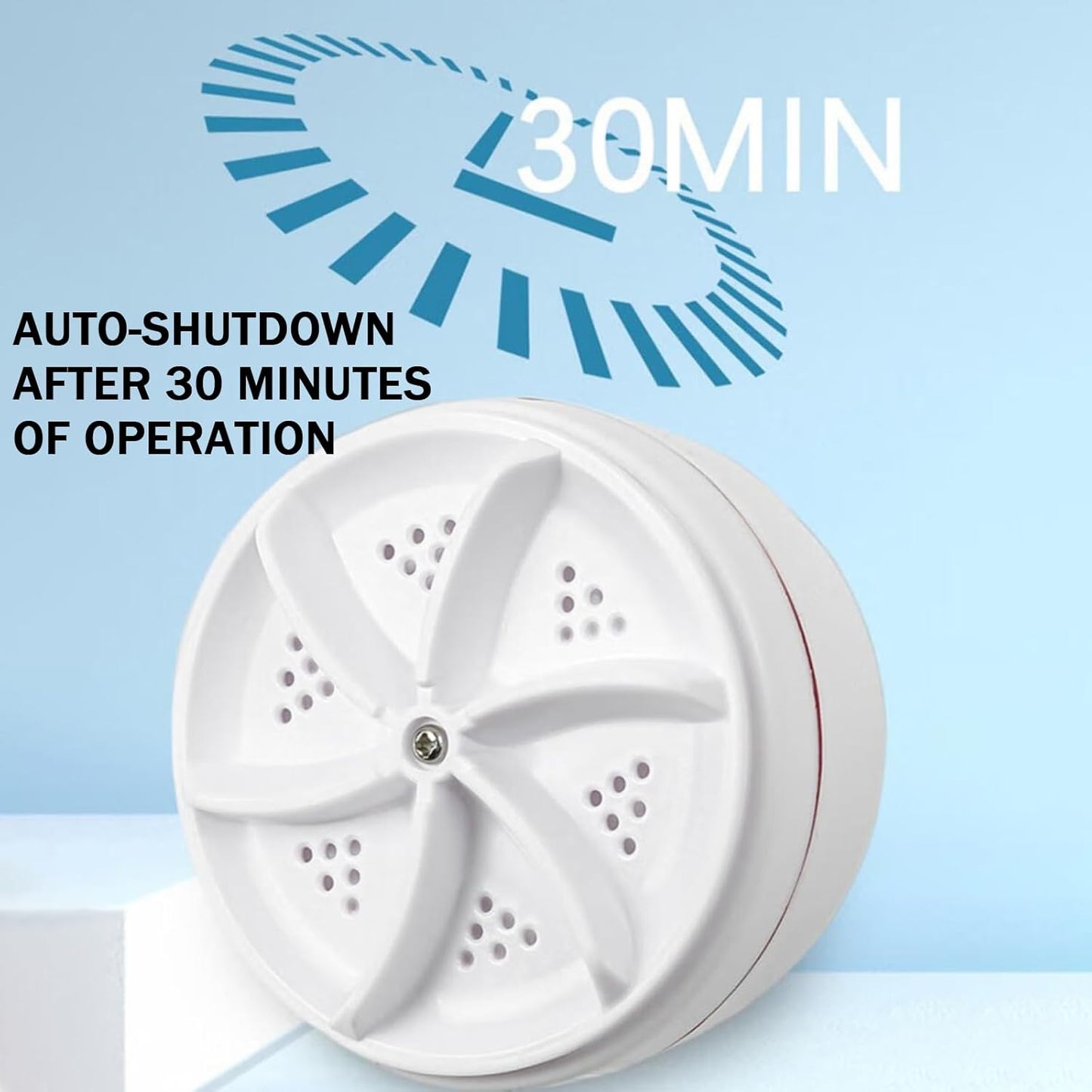 Portable Turbine Ultrasonic USB mini Washing Machine