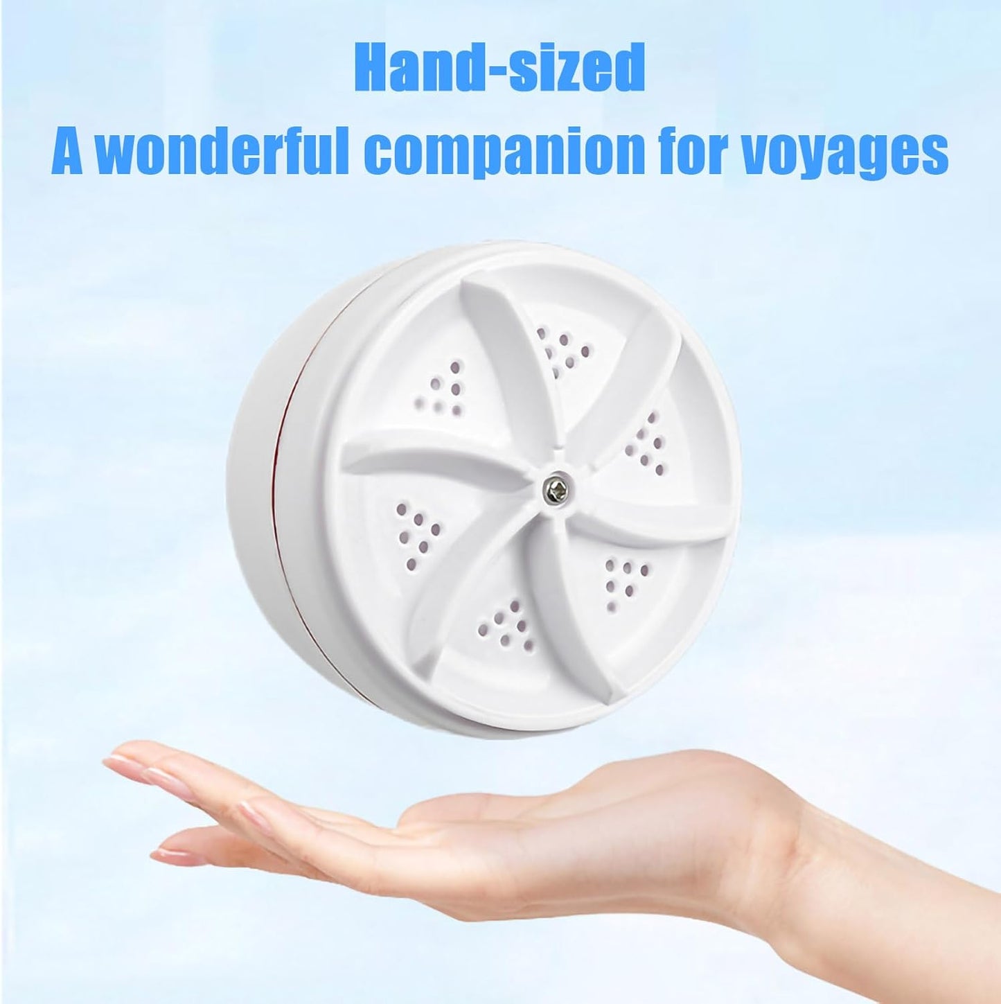 Portable Turbine Ultrasonic USB mini Washing Machine