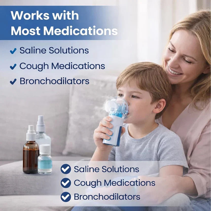 Medical Silent Mesh Nebulizer – Silent, Efficient &amp; Travel-Friendly
