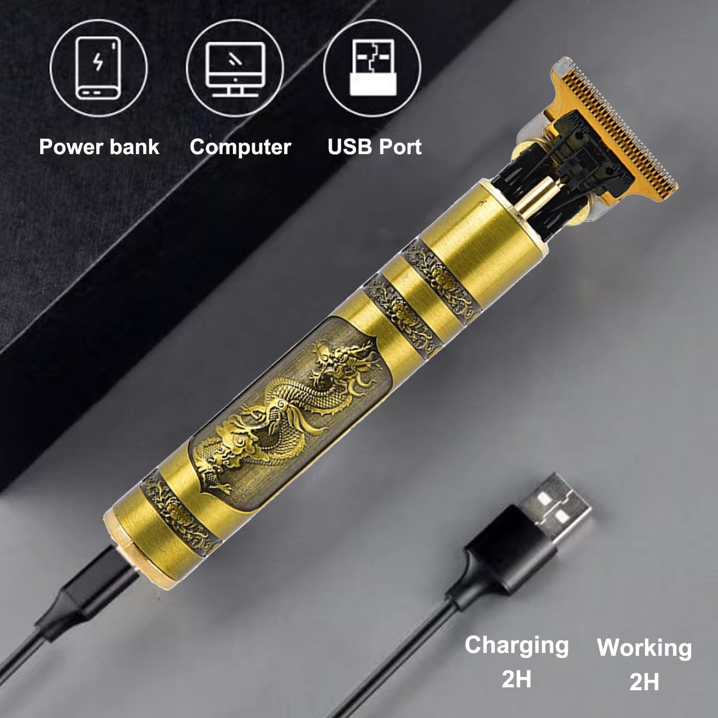 Vintage T9 Professional Beard & Hair Trimmer for Men