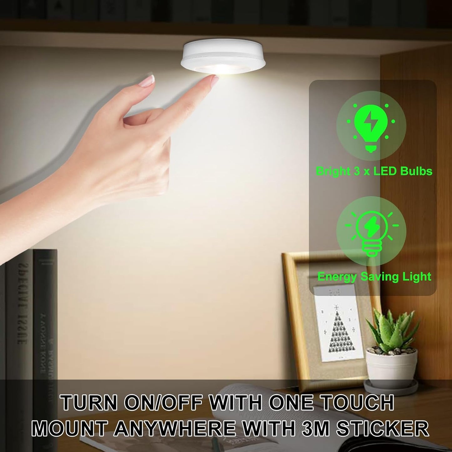 LED Under Cabinet Light, Ideal for Kitchen Cabinets, Closets, Garage and More