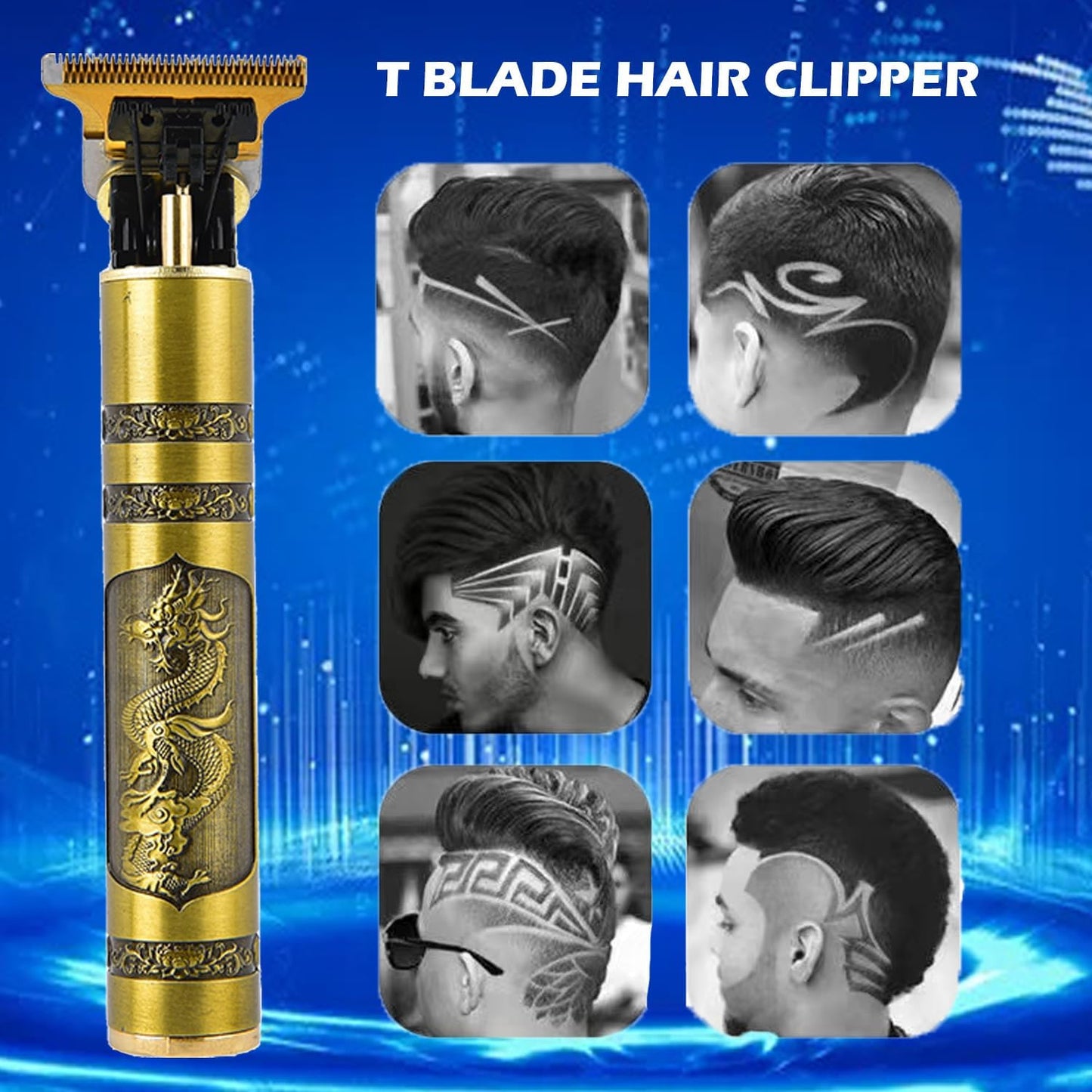 Vintage T9 Professional Beard & Hair Trimmer for Men