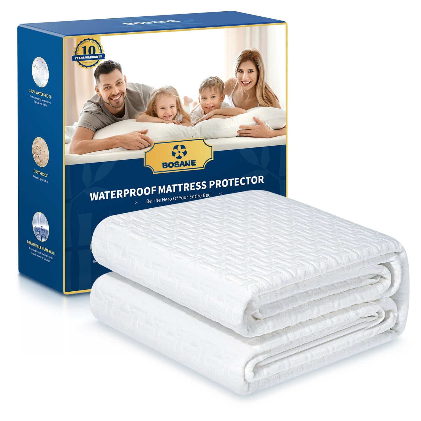 Waterproof Mattress Protector | Fitted Breathable Mattress Cover