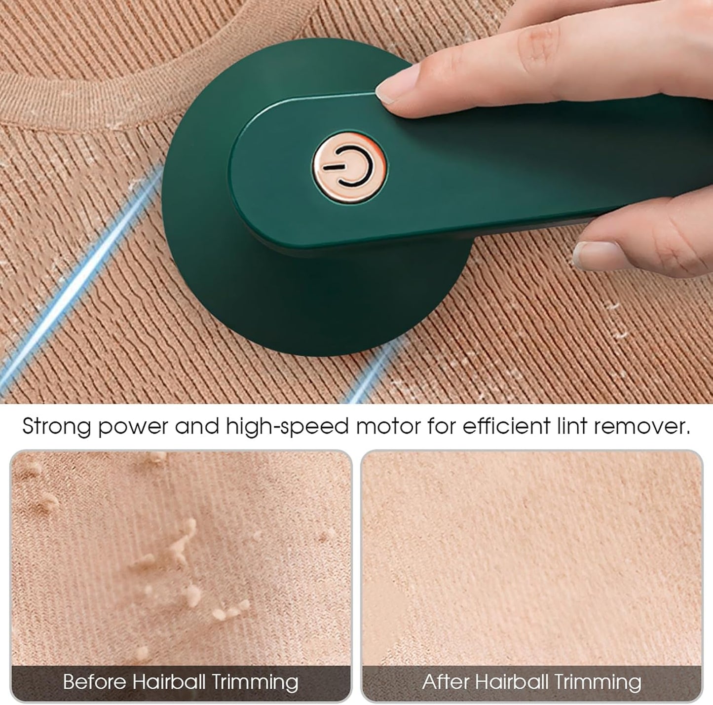 Rechargeable Lint Remover – For Clothes, Sweaters & Upholstery