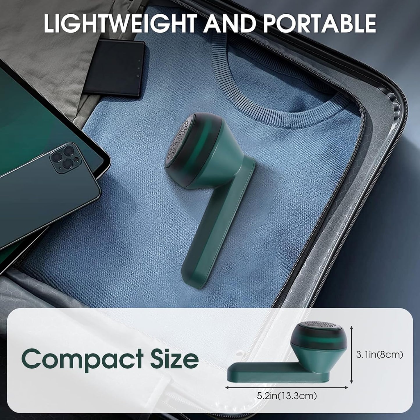 Rechargeable Lint Remover – For Clothes, Sweaters & Upholstery