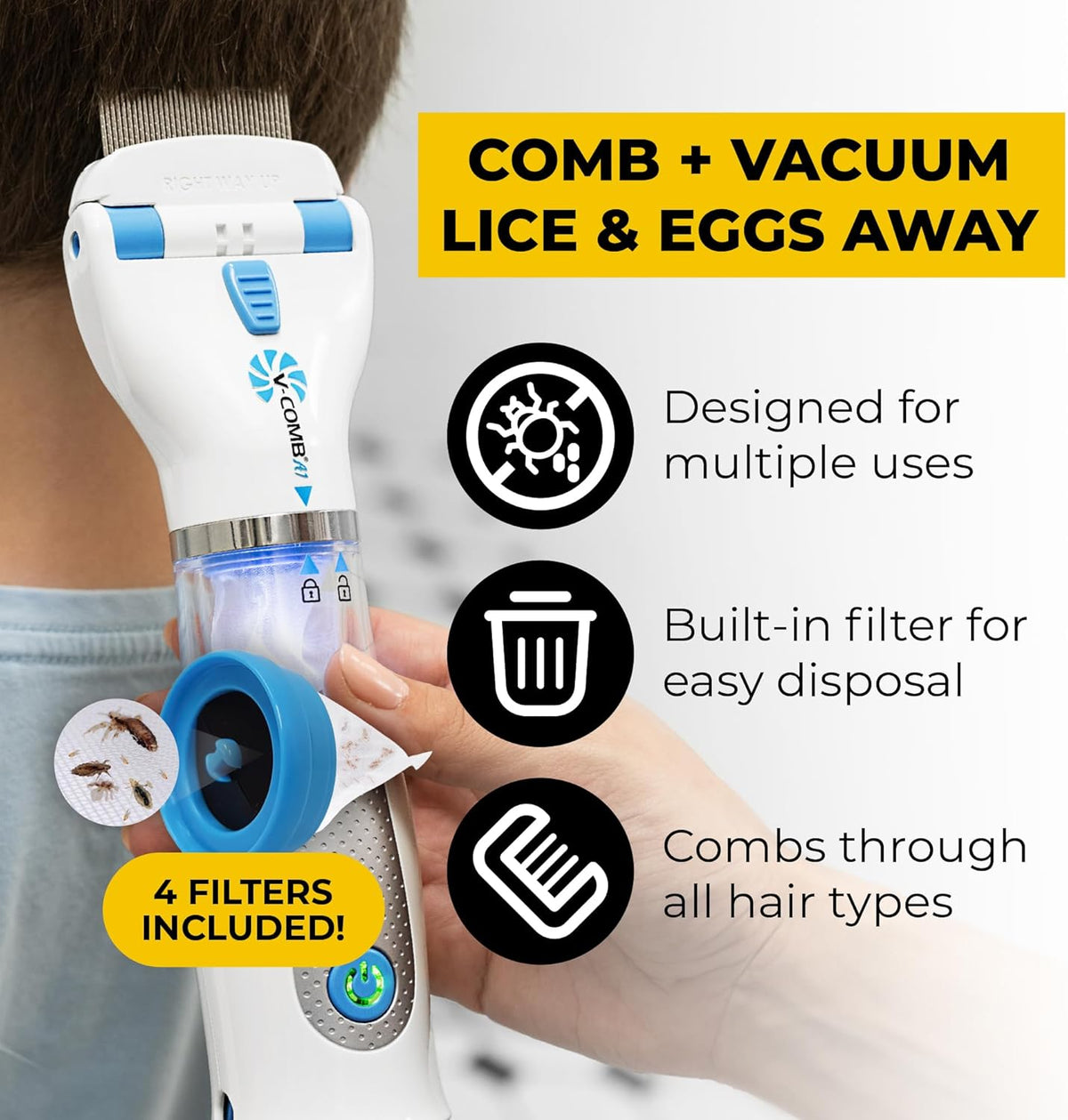 Electric V-Comb Anti Lice Machine