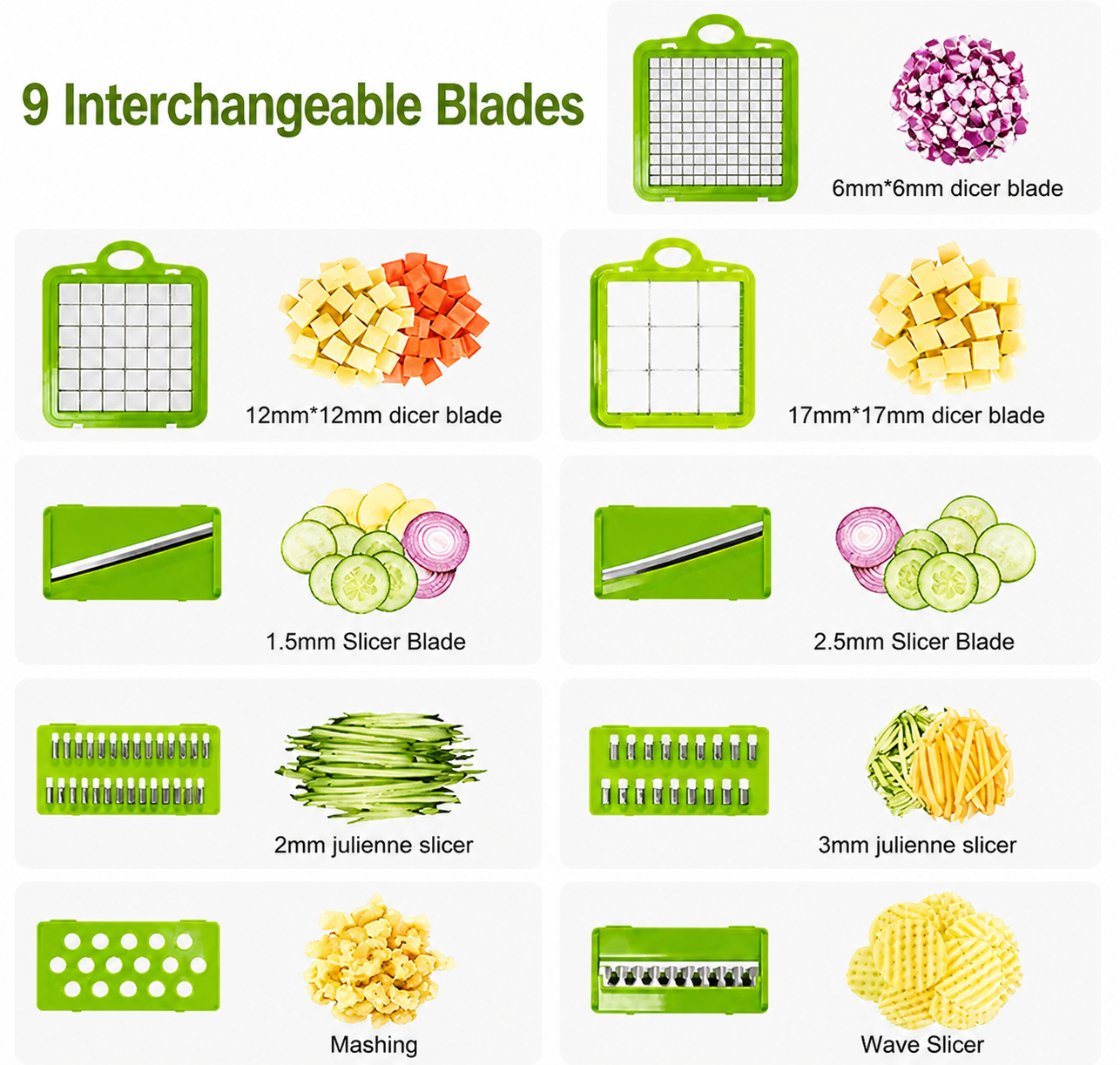 16 in 1 Vegetable Chopper/Cutter/Dicer