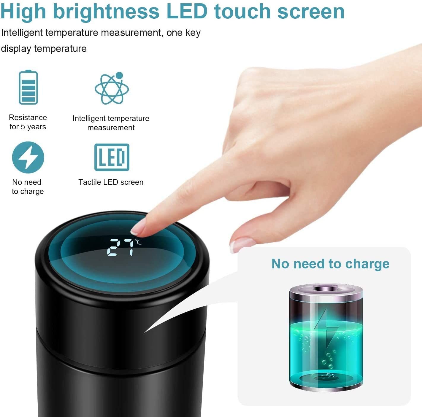 Temperature Display Water Bottle