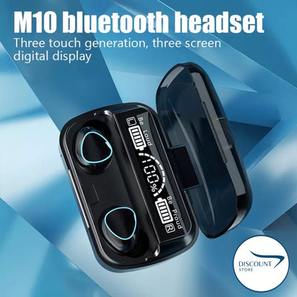 M10 Wireless TWS V5.1 EarBuds with Touch Display